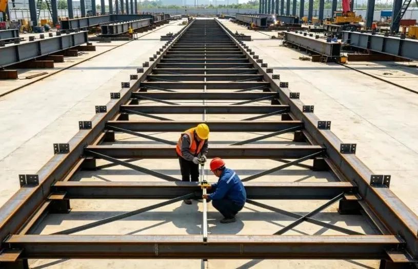 تجميع الهيكل الفولاذي في الموقع + سير عمل بناء الرفع المتكامل + الاعتبارات الرئيسية