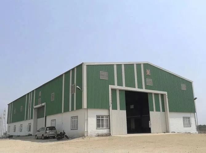 مبنى مستودع معدني جاهز عملي وجميل