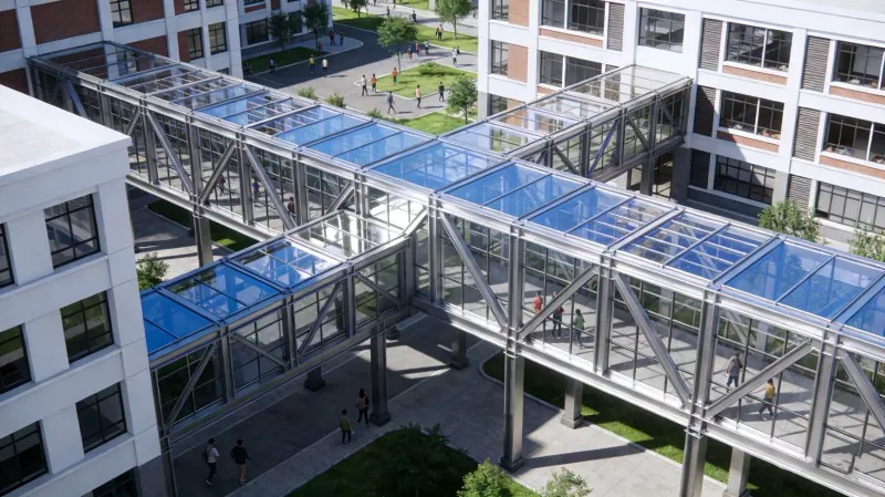 ممر الحرم الجامعي ذو الهيكل الصلب